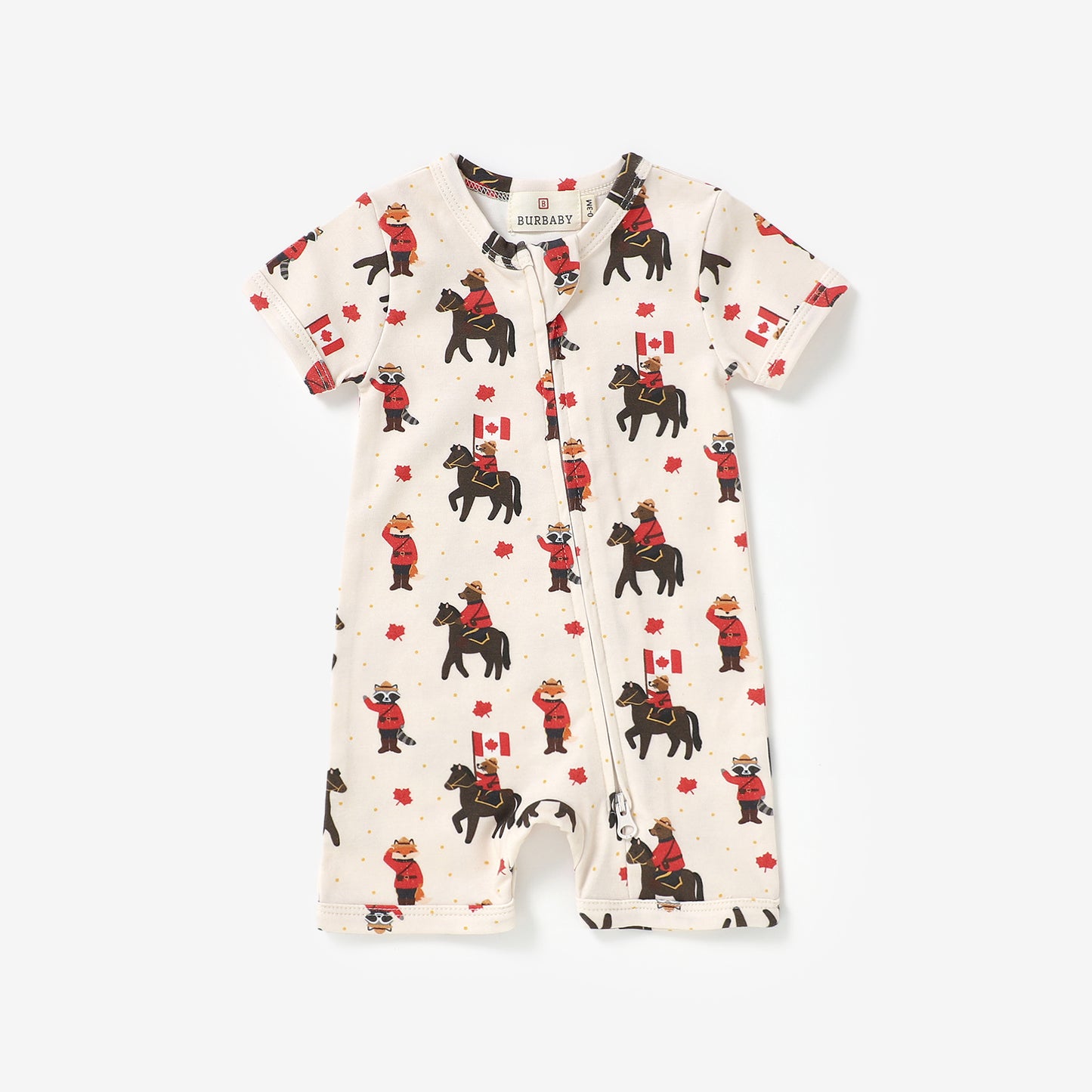 Mountie Friends Short Sleeve Romper