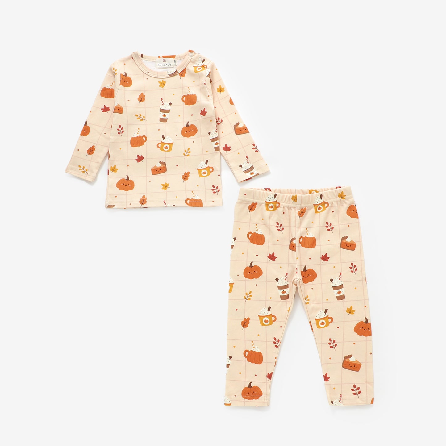 Pumpkin Spice Long Sleeve Pajama Set