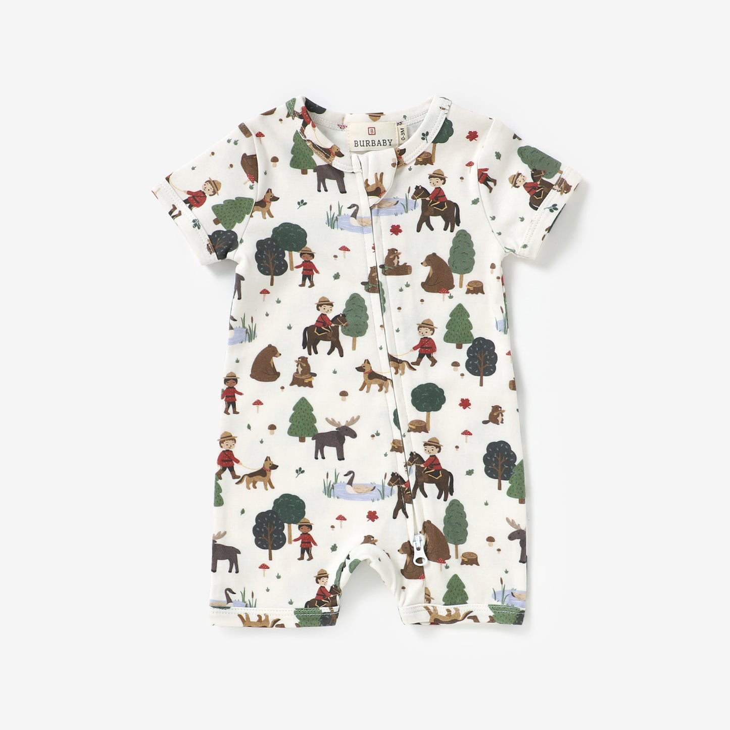 Mountie Trail Short Sleeve Romper