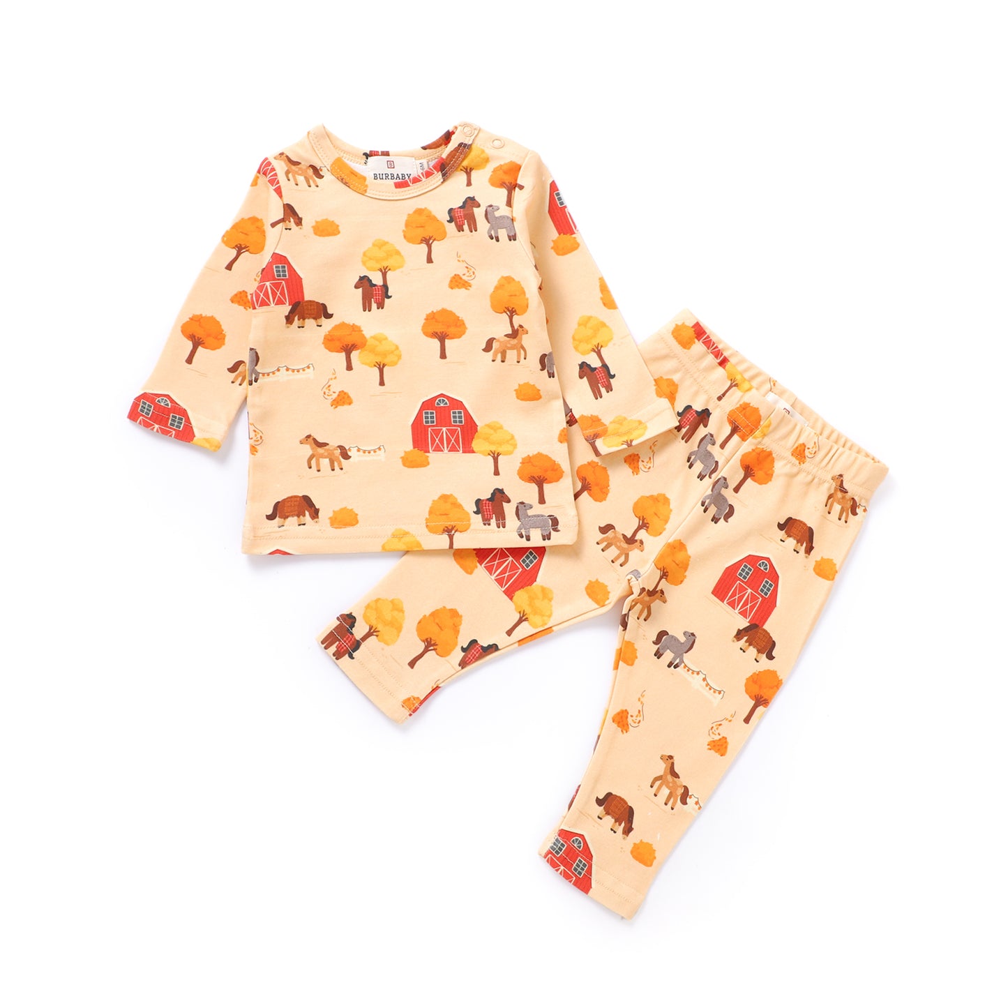 Autumn Farm Organic Cotton Baby & Toddler Two-Piece Set | Burbaby