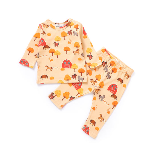 Autumn Farm Organic Cotton Baby & Toddler Two-Piece Set | Burbaby