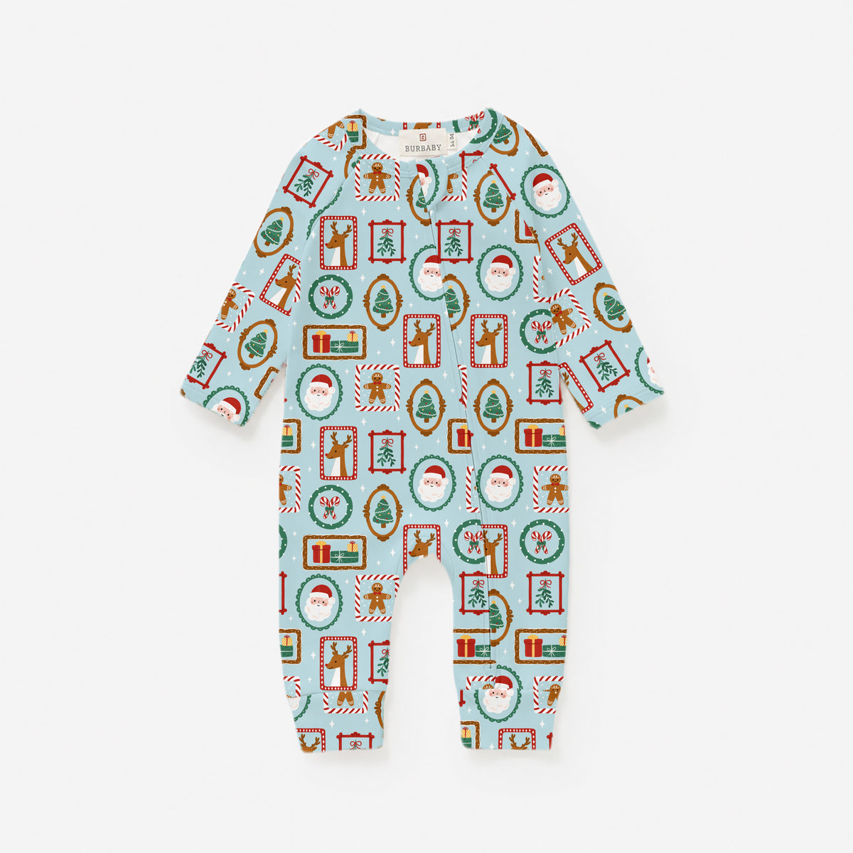 Blue Holiday Keepsake Romper