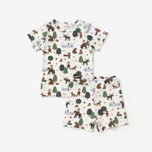 Mountie Trail Short Sleeve Shorts Set