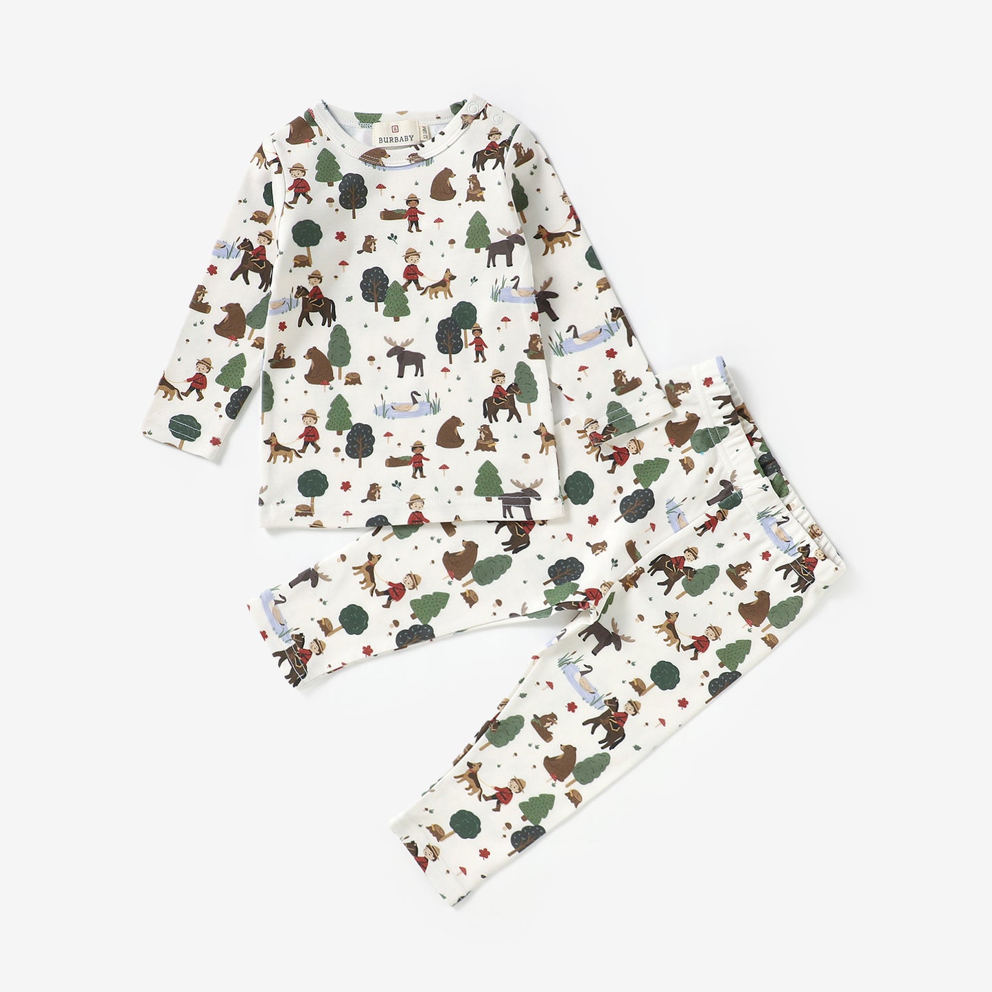 Mountie Trail Long Sleeve Pajama Set