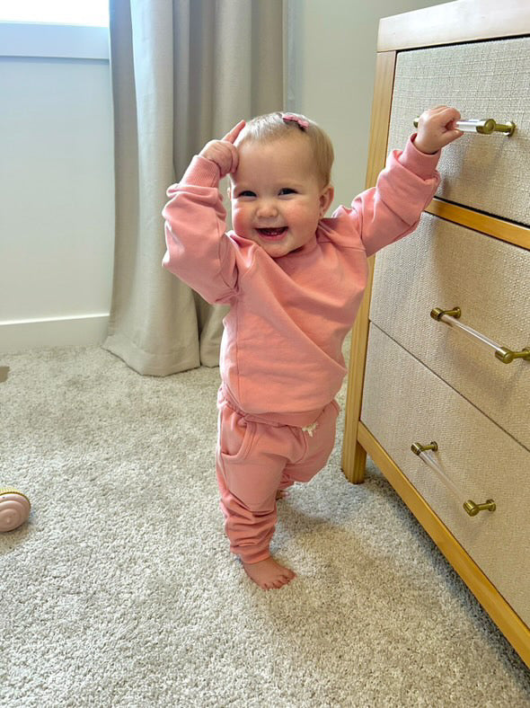 Sweatshirt & Jogger Combo | 95% Organic Cotton and 5% Spandex| Soft, Comfortable & Stylish Set for All Day Wear
