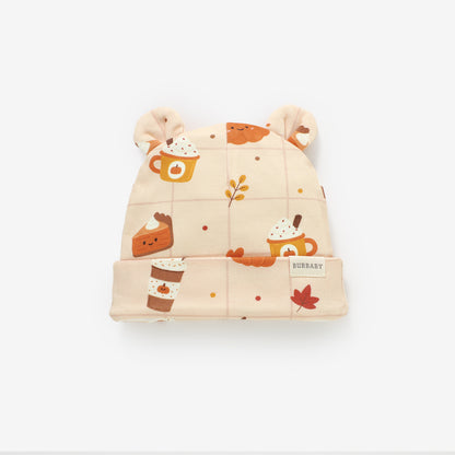 Pumpkin Spice Bear Beanie