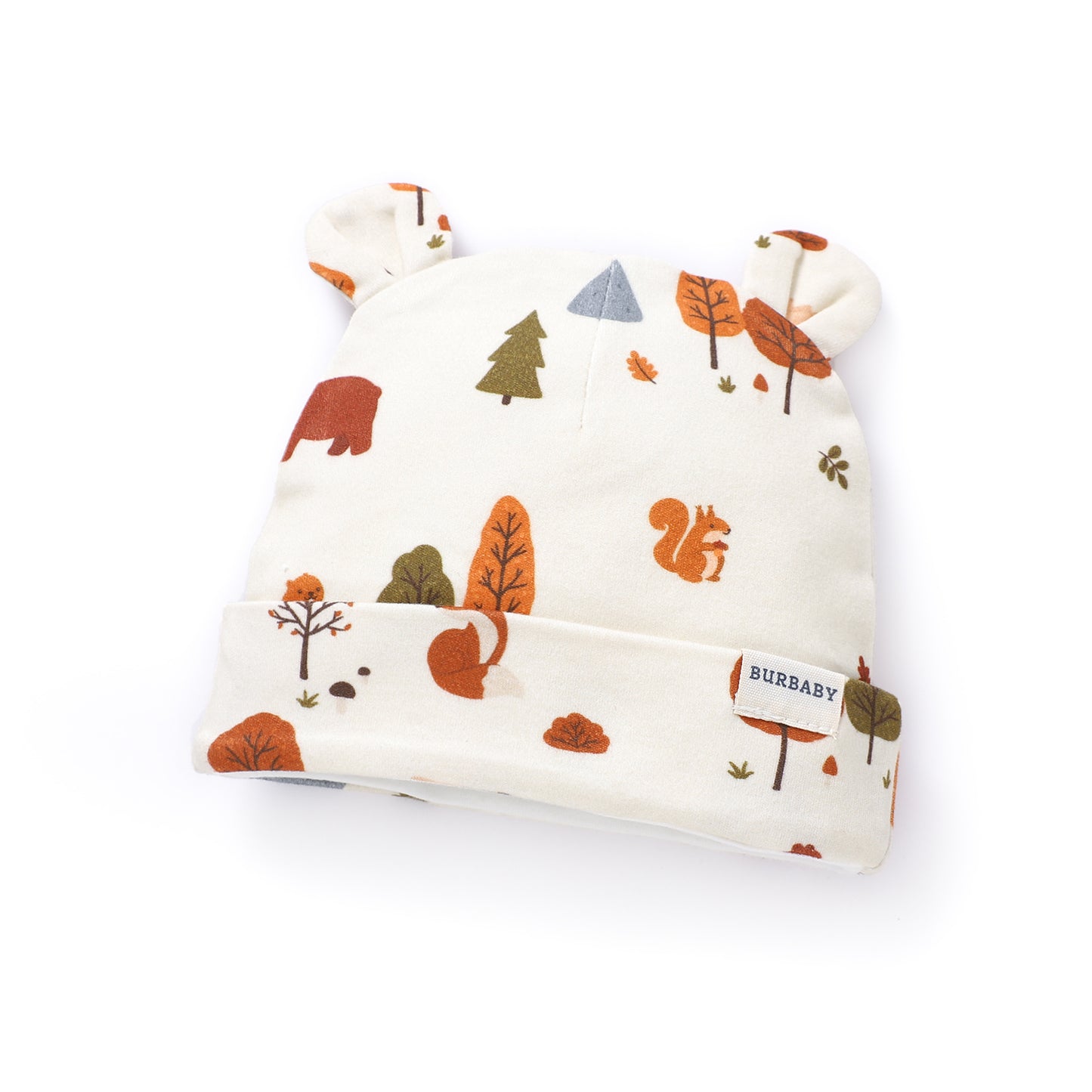 True North Friends Organic Cotton Canadian Wildlife Double-Lined Bear Beanie Hat | Burbaby