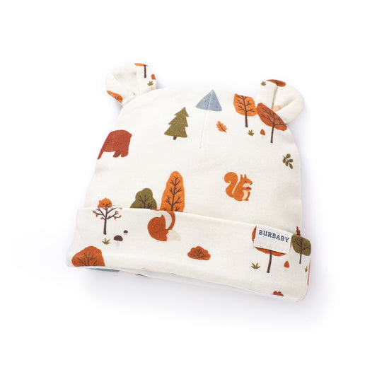 True North Friends Organic Cotton Canadian Wildlife Double-Lined Bear Beanie Hat | Burbaby