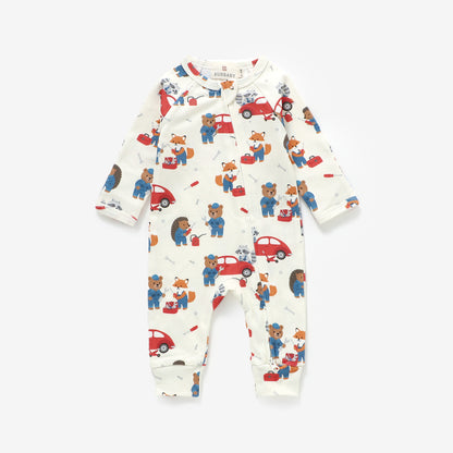 Little Mechanics Long Sleeve Romper