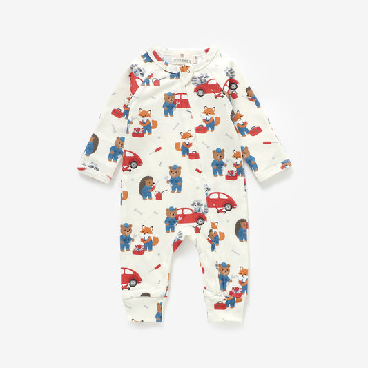 Little Mechanics Long Sleeve Romper