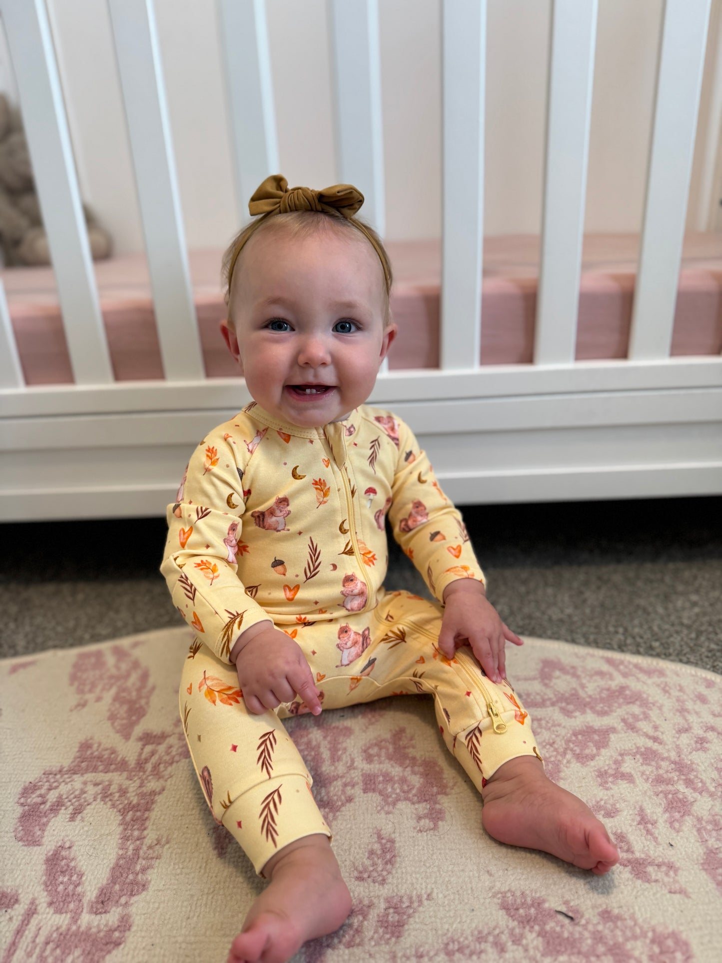 Nutty by Nature Print Romper – 100% Organic Cotton Baby Romper | Soft, Comfortable & Stylish with 2 Way Zipper