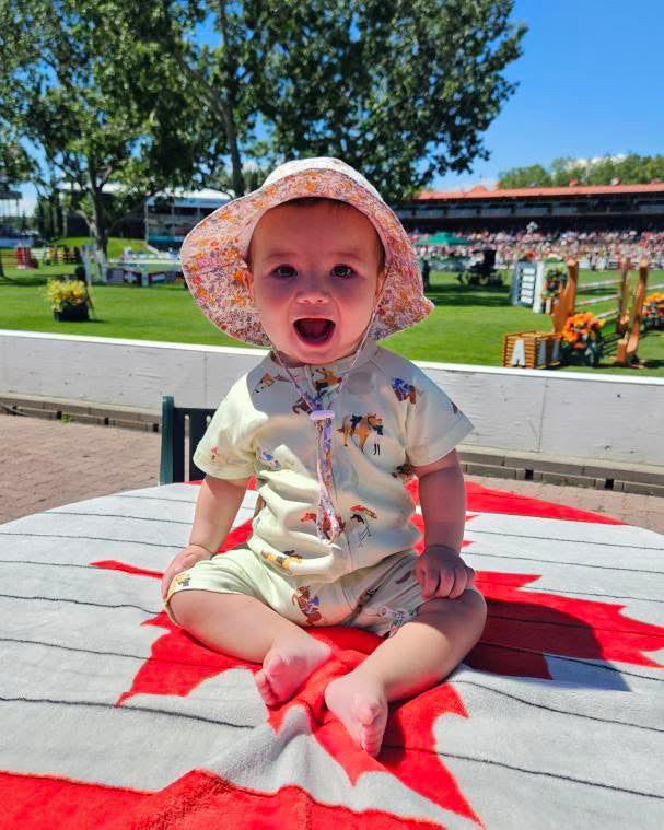 Show Jumper 100% Organic Cotton Baby Romper | Soft, Comfortable & Stylish with 2-Way Zipper