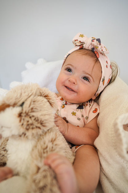 Bloom Bunny 100% Organic Cotton Baby Romper | Soft, Comfortable & Stylish with 2-Way Zipper