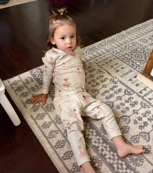 Ballerina Dreams Organic Cotton Baby & Toddler Two-Piece Set | Burbaby