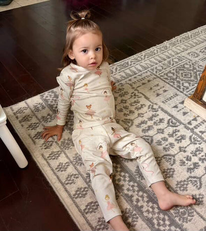 Ballerina Dreams Organic Cotton Baby & Toddler Two-Piece Set | Burbaby