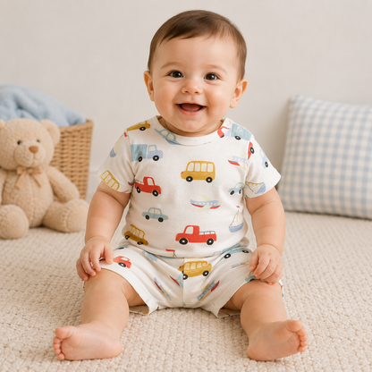 Adventure Wheels Short Sleeve Shorts Set