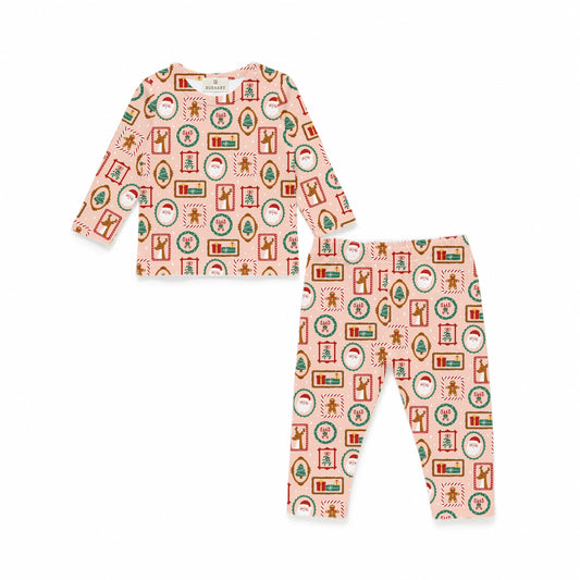 Women’s Blush Holiday Keepsake Two-Piece Pajama Set