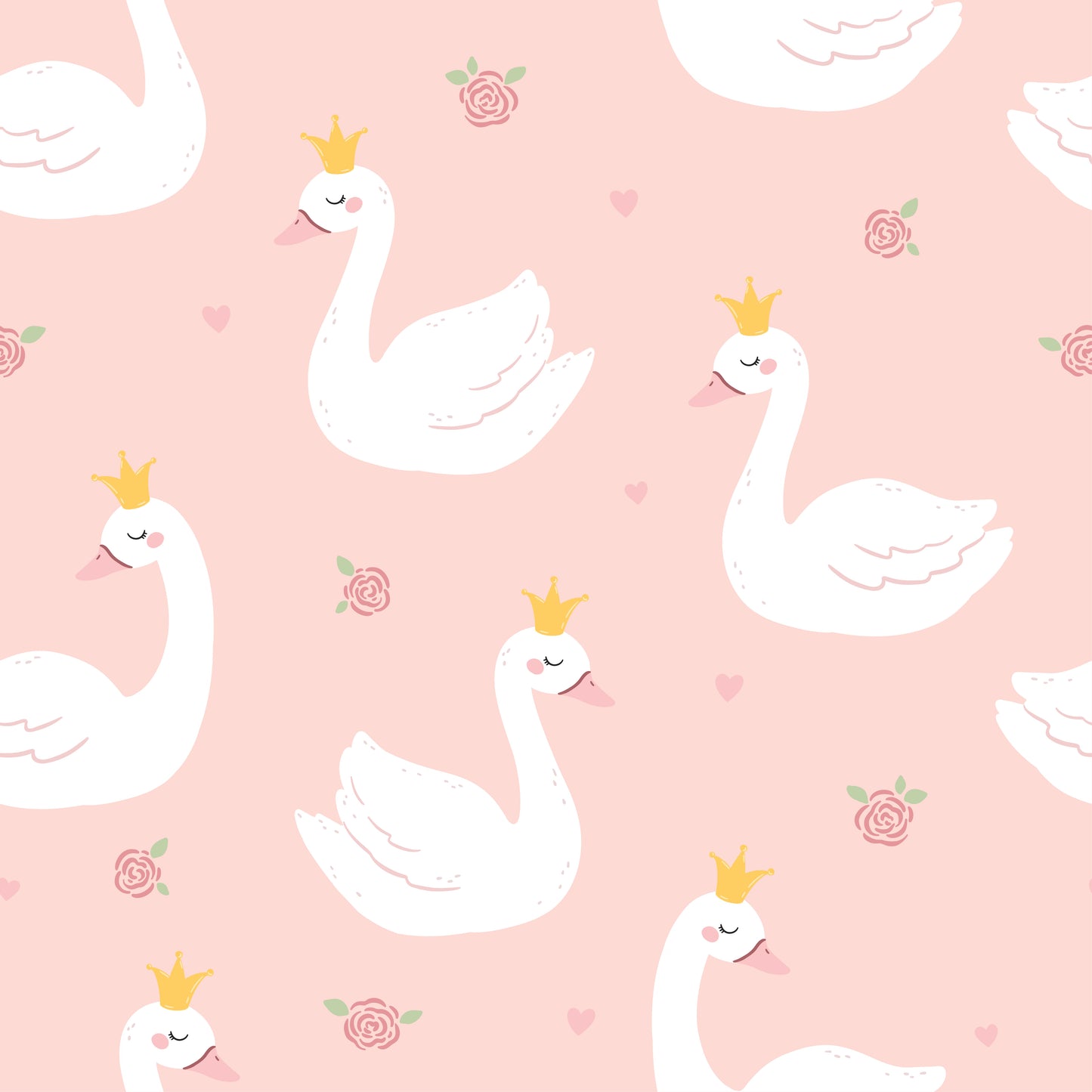 Swan Princess Short Sleeve 2 Way Zipper Romper | 100% Organic Cotton Baby Romper
