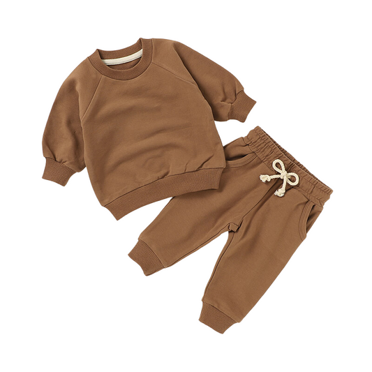 Sweatshirt & Jogger Combo | 95% Organic Cotton and 5% Spandex| Soft, Comfortable & Stylish Set for All Day Wear