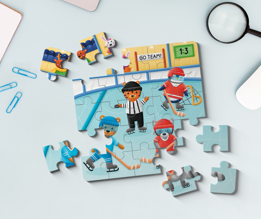 Ice Hockey Adventure Puzzle