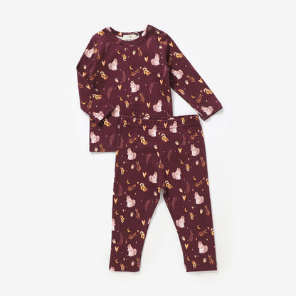 Nutty for Fall 2 Piece Set- 100% Organic Cotton Baby Outfit | Soft, Comfortable & Stylish with All Day Comfort
