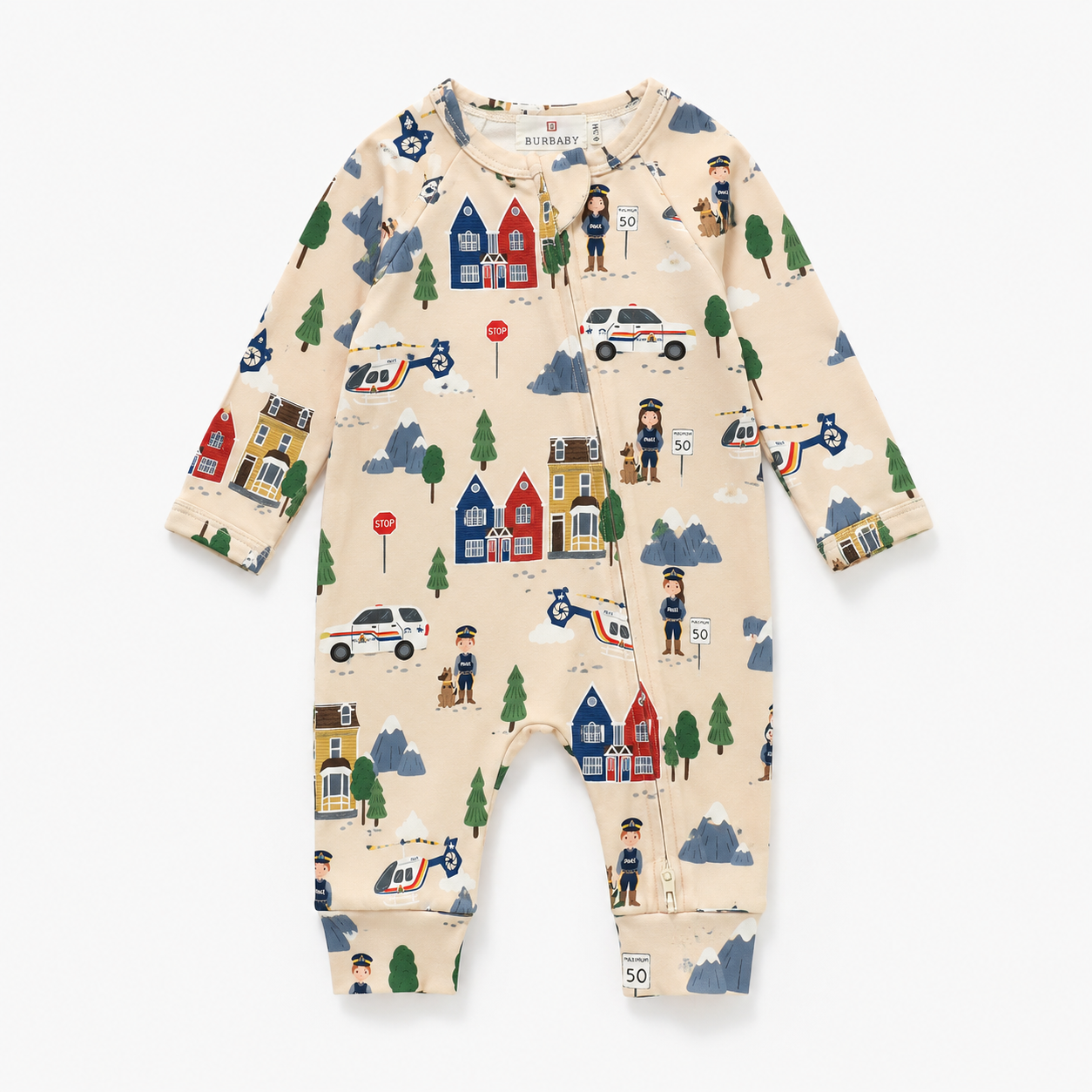 Mountie City long Sleeve Romper