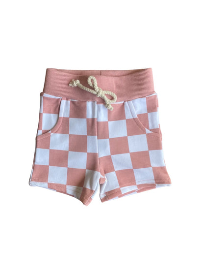 Checkered Print Shorts