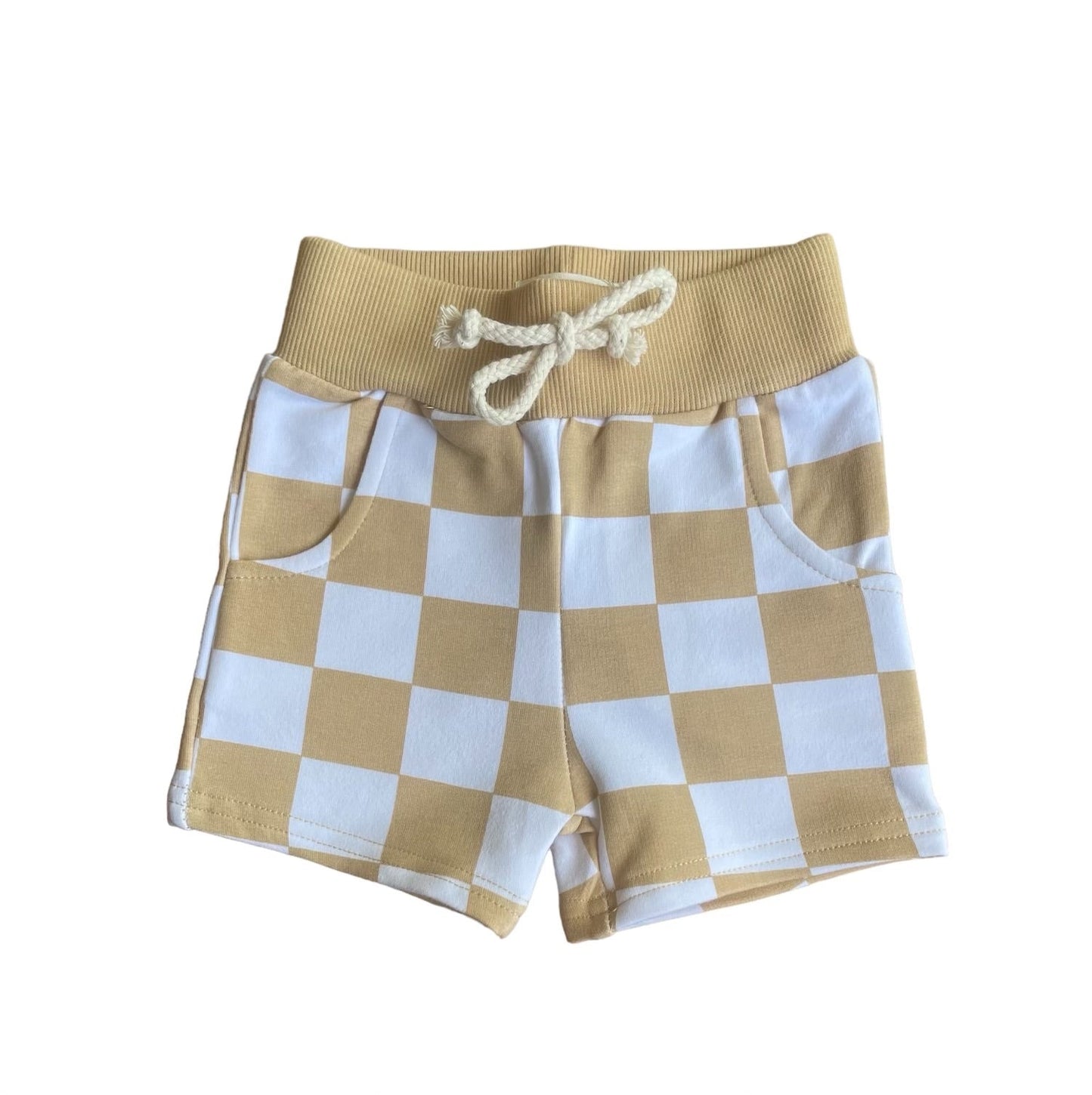 Checkered Print Shorts