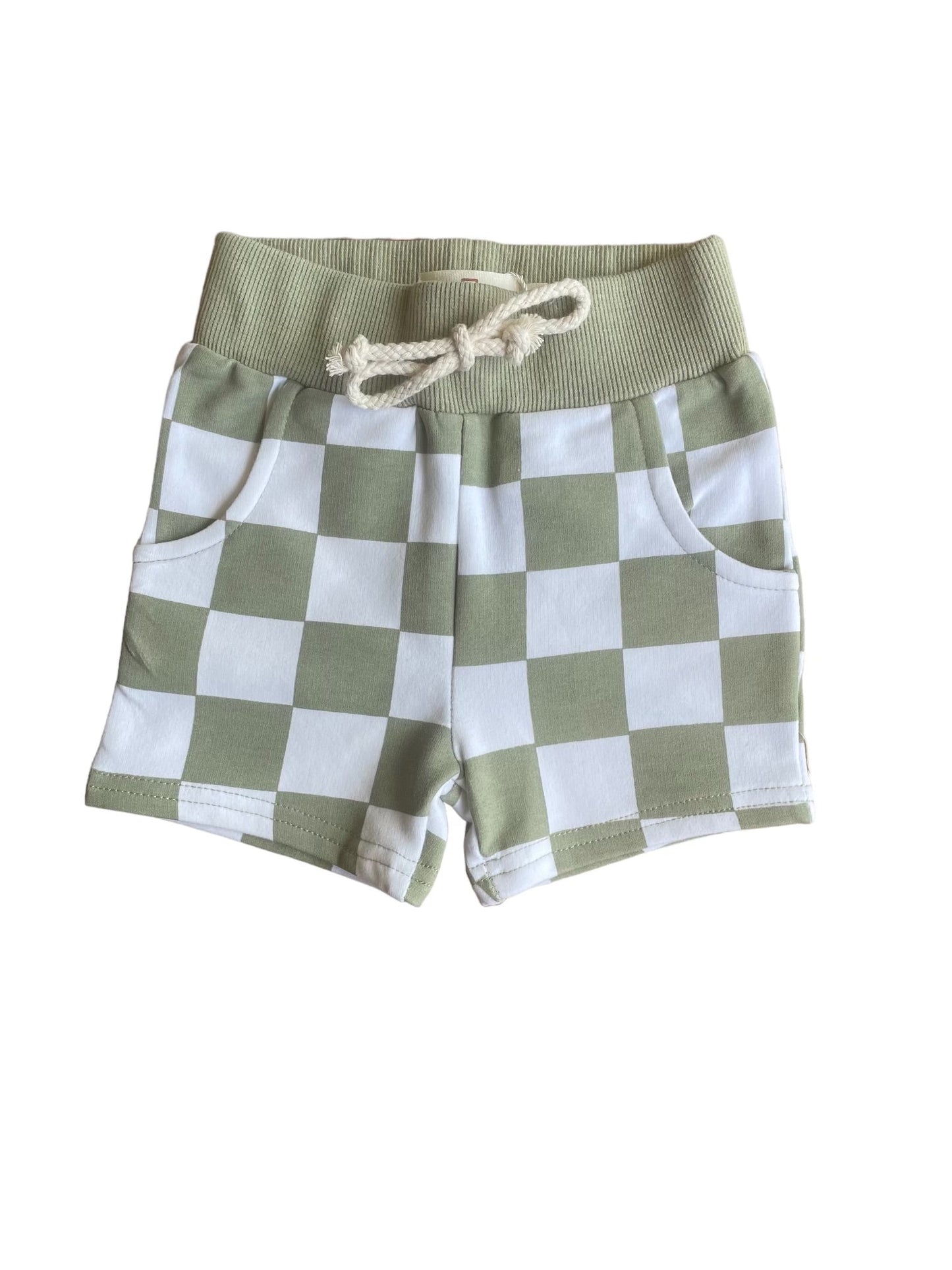 Checkered Print Shorts