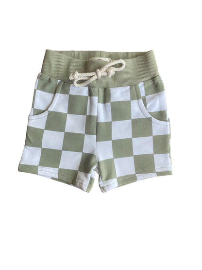 Checkered Print Shorts